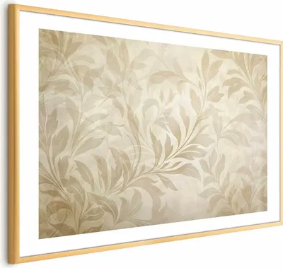 Produktbild von Posterpapier Poster - Sand-colored Leaves and Vines 60x40 cm Blätter f-H-10020-ao-a