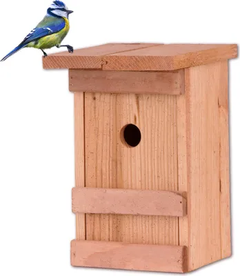 Produktbild von BigDean Nistkasten Meisen Meisennistkasten Nistkästen Vogelhaus Vogelhäußchen Massivholz Vogelhaus 25 x 14,5 x 12 cm Einflugloch 28mm