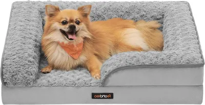 Productafbeelding van Orthopedisch hondenbed met afneembare hoes en antislipbodem - 71 x 58 cm