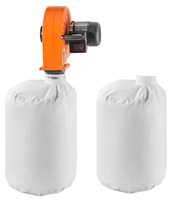 Obrázok produktu pre Odsávací systém VEVOR, nástenný, 1 hp, 951,45 m³/h, vysávač na drevo s 2,5 mikrónovým 79,5-litrovým vreckom, systém odsávania triesok pre drevárske dielne, priemyselné závody