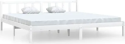 Produktbild von vidaXL Bettrahmen Kiefer-Massivholz 200x200 cm Weiß