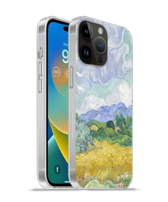 Produktbild von MuchoWow® Handyhülle Schutzhülle Hülle für Apple iPhone 14 Pro - Softcase Weizenfeld mit Zypressen - Vincent van Gogh Silikon Softcase Handy Hülle - Umschlag