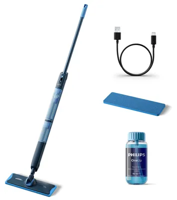 Zdjęcie produktu dla Philips 5000 series Mop elektryczny OneUp serii 5000, Mop elektryczny, Bez worka, Niebieski, 0,281 l, 0,178 l, Mokry