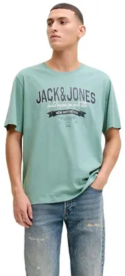 Produktbild von Jack & Jones Logo Kurzarm-t-shirt Blau M Mann Blau M
