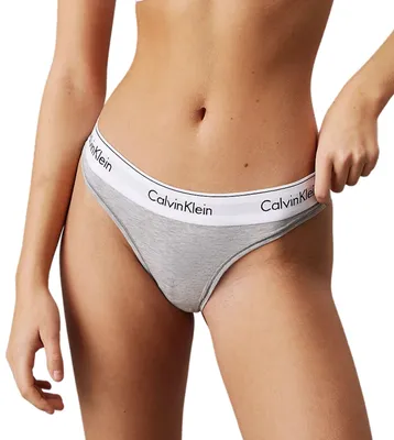 Image de Calvin Klein string icon Coton modal grey heather femmes