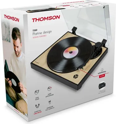 Obrázek produktu pro Gramofon Thomson TT300 s řemínkovým pohonem + kazeta Audio-Technica AT3600L