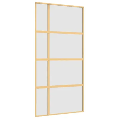 Immagine prodotto di vidaXL Porta scorrevole Golden 102,5x205 cm Vetro e alluminio ESG opaco