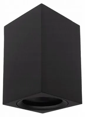 Image de Spot noir 1xGU10x35W en aluminium, dimensions : 10x6x6 cm, IP20, Ecolight