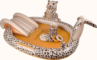 Produktbild von Swim Essentials Play Pool Beige Leopard - 210 cm