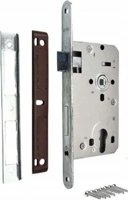 Produktbild von Einbauschlösser Einsteckschloss Zimmertürschloss  Profilzylinder Links Entf. 72/55