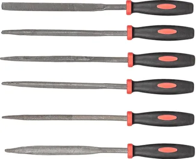 Produktbild von Nadelfeilen für Metall, Satz mit 6 Stück. Top Tools