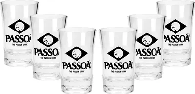 Produktbild von Passoa Shotglas Glas Gläser Schnapsglas Becher Kunsstoff - 12x Shotgläser