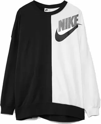 Produktbild von Damen Sweater ohne Kapuze Nike Sportswear Weiß Schwarz - M