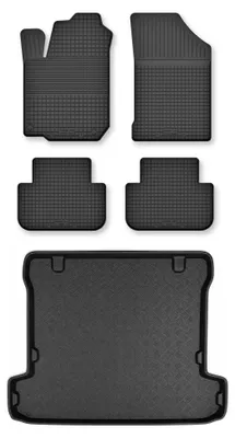 Immagine prodotto di Tappetini a vasca + bagagliaio per Mitsubishi Pajero IV 2007- 5 pezzi