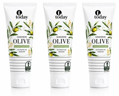 Produktbild von today Handcreme Olive Pflegecreme – 125 ml ( 3 Pack)