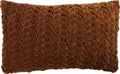 Produktbild von Kissen - Bronze - 30 x 50 cm - Flechtoptik