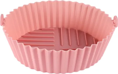 Produktbild von Silikon-Topfablage für Heißluftfritteuse, verhindert Rückstände, BPA-freie Silikon-Fritteuseneinlage, Ersatz für Pergamentpapier, lebensmittelechtes Zubehör für Heißluftfritteusen