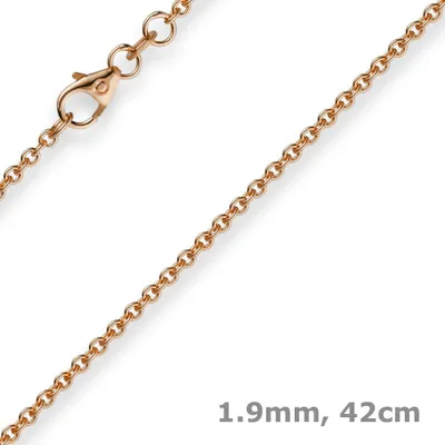 1-9mm-Rund-Ankerkette-750-Rotgold-42cm