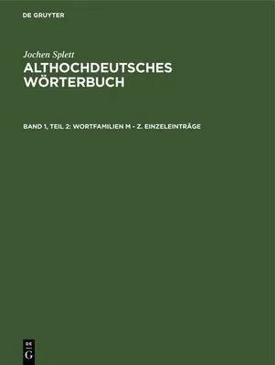 Produktbild von Wortfamilien M - Z. Einzeleinträge