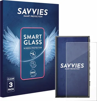 Produktbild von 3x Savvies Schutzglas Folie für Sony Walkman NW-A306 9H Panzer Schutzfolie Glas Displayschutz klar transparent