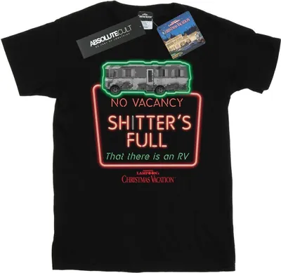 Image de National Lampoon's Christmas Vacation - T-shirt pour femme "No Vacancy" BI42148 (XL) (Noir)