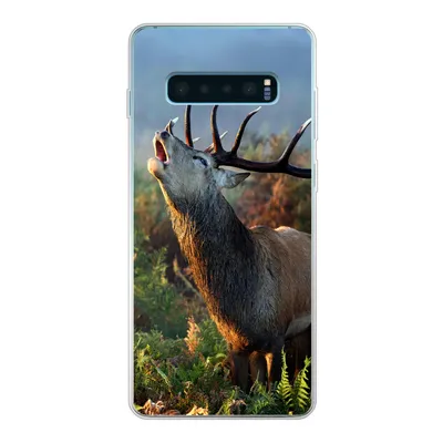 Produktbild von MuchoWow® Handyhülle Schutzhülle Hülle für Samsung Galaxy S10 Lite Hirsche - Wald - Nebel Silikon Softcase Handy Hülle - Schutz