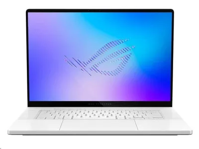 Image de Ordinateur portable ASUS ROG Zephyrus G16 (GU606AW-TB010WZ), processeur Intel Core i9-13900HX, écran 16 pouces, résolution 2560 x 1600, 32 Go de RAM, disque SSD de 1 To, carte graphique RTX 5080, système d'exploitation Windows 11 Home, couleur blanche