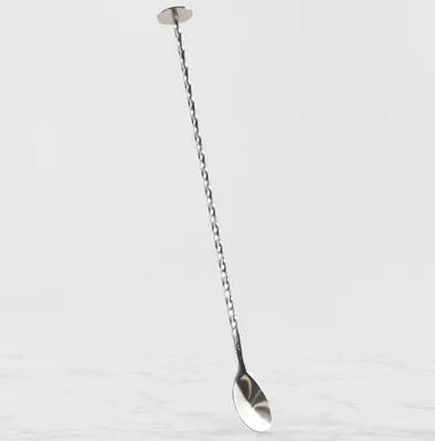 Productafbeelding van Roerlepel van roestvrij staal, 30 cm, met stamper, voor gebruik in de keuken
