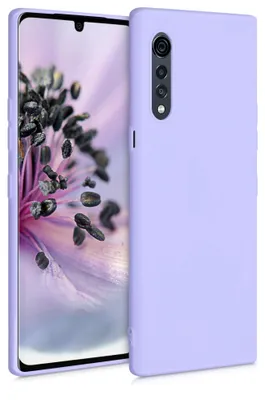 Produktbild von kwmobile Handyhülle für LG Velvet Hülle - TPU Case - Kabelloses Laden - Schutzhülle Cover in Lavendel