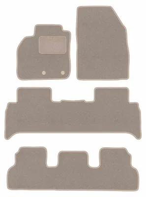 Immagine prodotto di Tappetini in moquette per Renault Grand Scenic III 2009-2015 (7 osob) – set 4 pezzi, beige, su misura – Wielganizator LUX