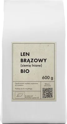 LEN BRĄZOWY (SIEMIĘ LNIANE) BIO 600 g - THE PLANET