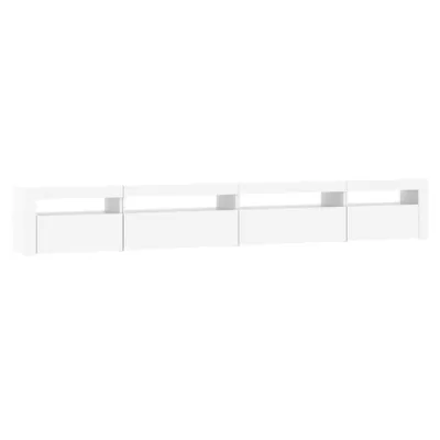Image de vidaXL Armoire TV avec lampes LED blanc 270x35x40 cm