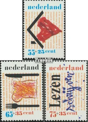 Produktbild von Briefmarken Niederlande 1989 Mi 1371C-1373C (kompl.Ausg.) postfrisch Für das Kind