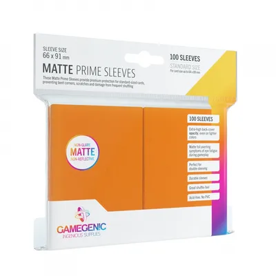 Produktbild von Gamegenic Kartenhüllen-packung Prime Sleeves Brettspiel 66x91 Mm 100 Einheiten Durchsichtig  Durchsichtig One Size