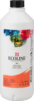 Zdjęcie produktu dla Ecoline akwarela w płynie butelka 490 ml vermilion 311