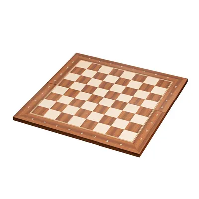 Produktbild von Klappbares Schachbrett 50 mm mit Randbeschriftung aus Holz