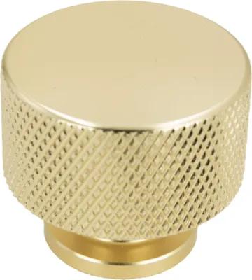 Produktbild von Klassische Goldene Möbelknöpfe aus Aluminium – Minimalistisches Design für Schränke und Schubladen, Durchmesser 30 mm, matt, langlebig und stilvoll.