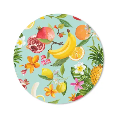 Produktbild von MuchoWow® Mauspad Mousepad Obst - Tropisch - Grün 40x40 cm - Mousepads - Maus Mat - Pad - Mausunterlage - Schreibtisch Accessoires