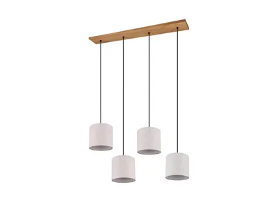 Immagine prodotto di ELMAU lampadario grigio legno chiaro Trio 302100430