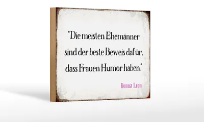 Produktbild von Holzschild Spruch 18x12cm Ehemänner beste Beweis Frauen