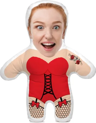 Produktbild von Kissen mit eigenem Foto, personalisiert, 45 cm, Body, Foto-Kissen, zum 18. Geburtstag, Junggesellenabschied, Motiv CORSET [091]