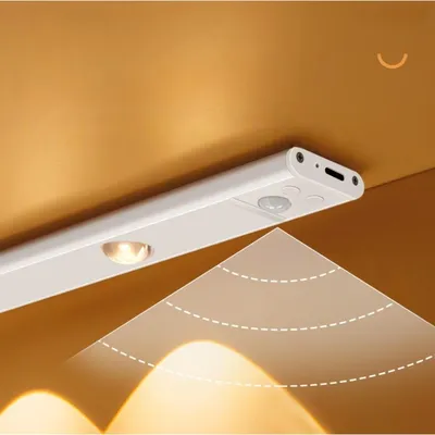 Productafbeelding van INF Oplaadbare aluminium LED bewegingssensorlamp - dimbare kleurinstelbare nachtlamp en kastbalk, 20/30/40/50/60cm 60 cm