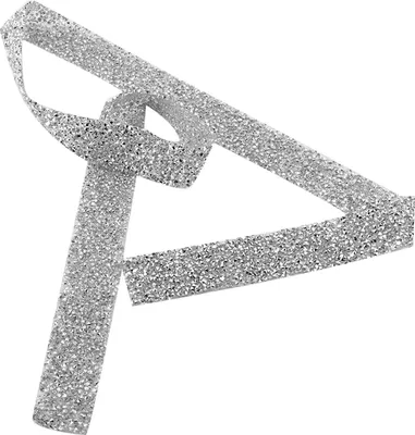 Obrázok produktu pre -Reťazové lemovanie, šumivé diamantové lemovanie, kryštálová stuha, šumivé trblietavé stuhy, ozdobný pás, (SILVER)