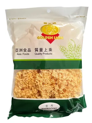 Produktbild von GOLDEN LION Getrockneter Weißer Pilz 75g | Weiße Pilze | Weiße Morcheln | White Fungus