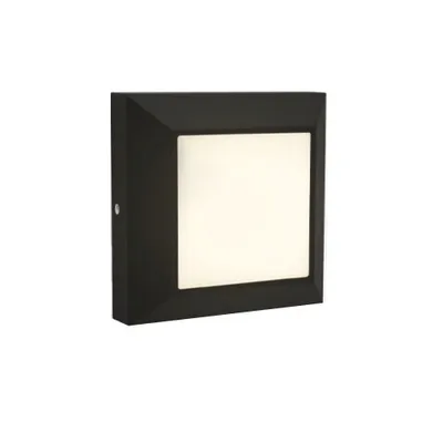 Image de LUTEC Helena LED Applique murale extérieure blanc chaud 4,5W IP54 noir mat