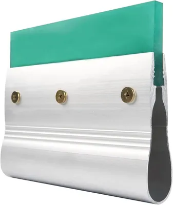 Productafbeelding van Zeefdruk rakel - Inktmes - Zeefdrukken - Aluminium handvat - 15 cm - Zwart