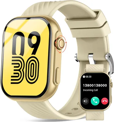 Produktbild von AVUMDA Smartwatch Herren Damen mit Telefonfunktion 2.01'' HD Display 123 Sportmodi Blutdruck Herzfrequenz Schlafmonitor IP68 Fitness Uhr