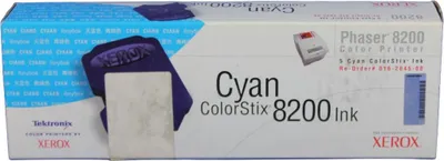 Zdjęcie produktu dla Xerox GENUINE 5 CYAN COLORSTIX 8200 INK, 0,220 g, 5 mm, 9 mm, 26,5 mm