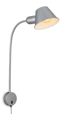 Immagine prodotto di Lampada da letto Lampada da letto orientabile Lampada da lettura 1xE27 10W cromata Camera da letto Briloner