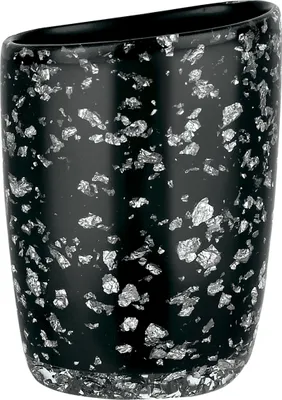 Obrázok produktu pre Spirella Držiak na zubné kefky Etna 9 x 7 x 12,5 cm Čierny lesk